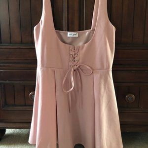 *NWOT* wet seal skater dress with lace up detail